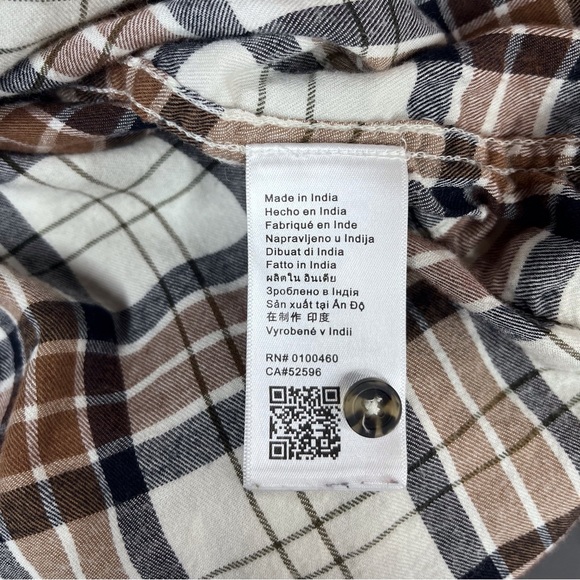 Kavu Melita Cozy Pine Flannel Tunic Pullover Shirt With Pockets Women's S - Picture 9 of 10